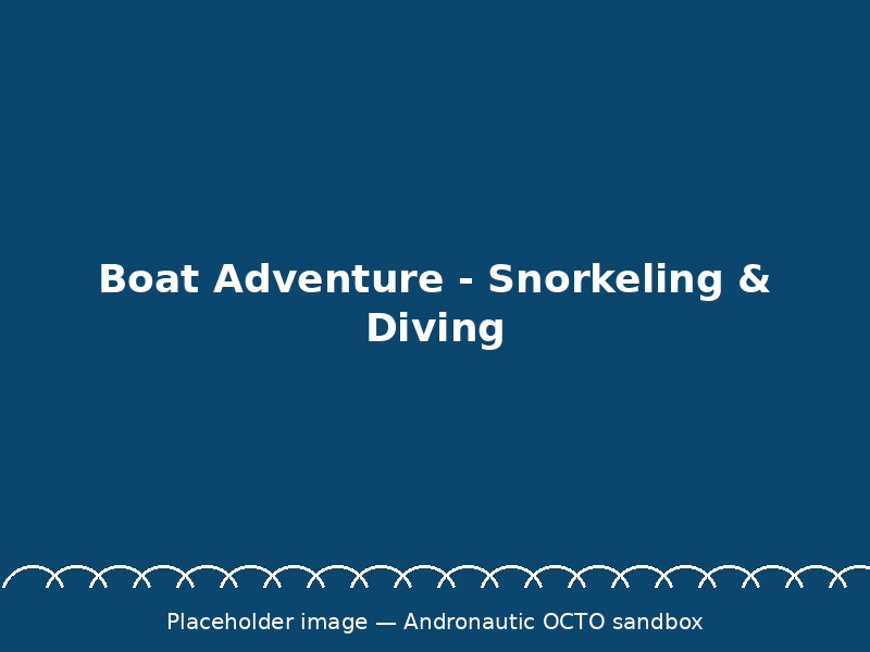 Boat Adventure: Snorkeling and Diving