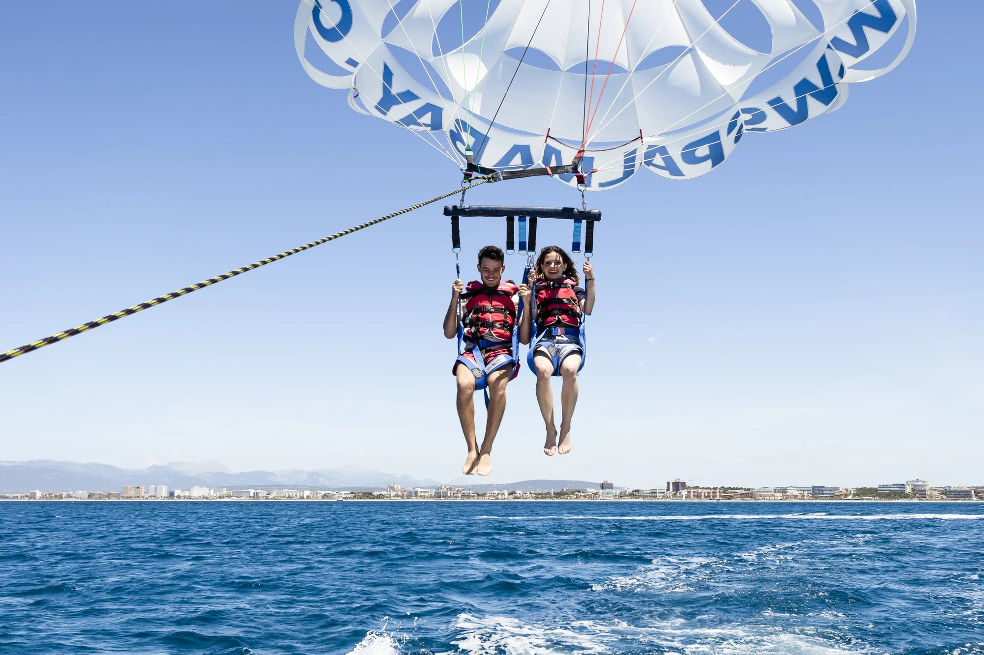 Parasailing over the Bay of Palma 3