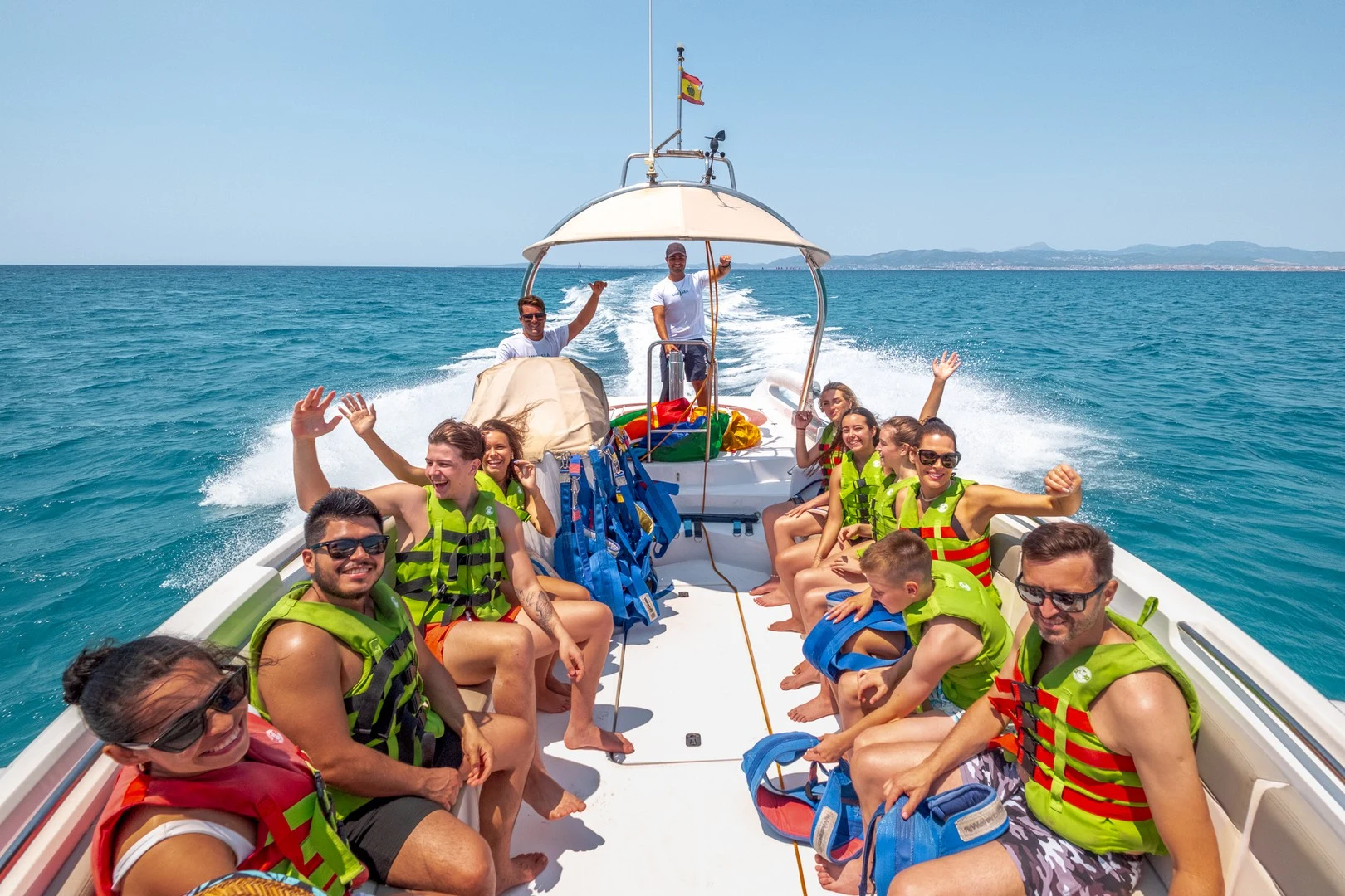 Parasailing over the Bay of Palma 4
